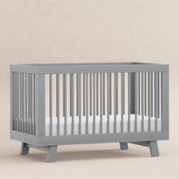 M4201G,Hudson 3-in-1 Convertible Crib w/Toddler Bed Conversion Kit in Grey Finish