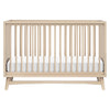 M15401TPE,Peggy Mid-Century 3-in-1 Convertible Crib w/Toddler Bed Conversion Kit in Taupe