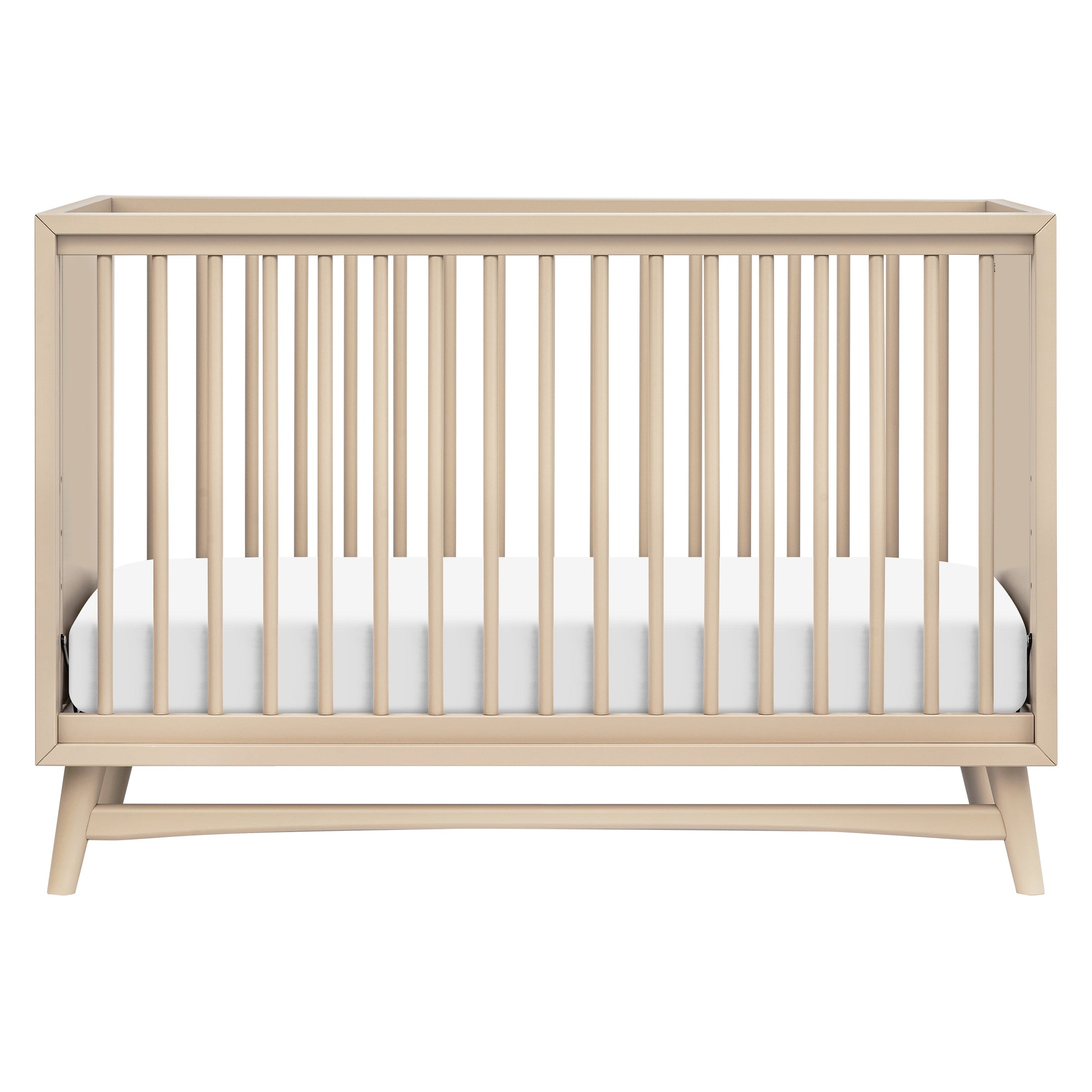 M15401TPE,Peggy Mid-Century 3-in-1 Convertible Crib w/Toddler Bed Conversion Kit in Taupe