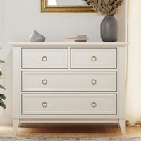 M10716RW,Emma Regency 4-Drawer Dresser in Warm White
