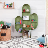 M20011SGR,Cactus Bookcase in Sage Green