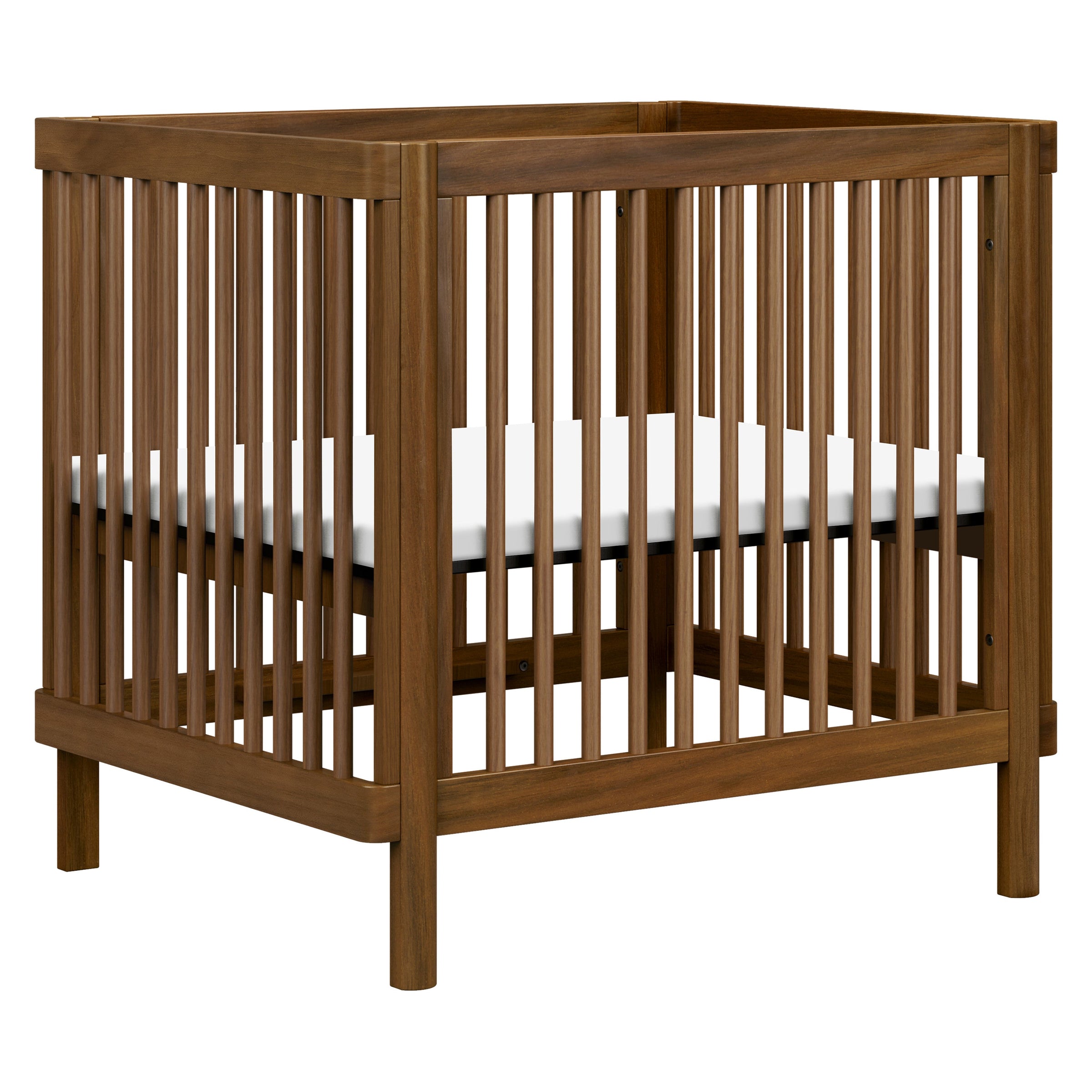 M29880NL,Pogo 8-in-1 Convertible Crib w/All-Stages Conversion Kits in Natural Walnut