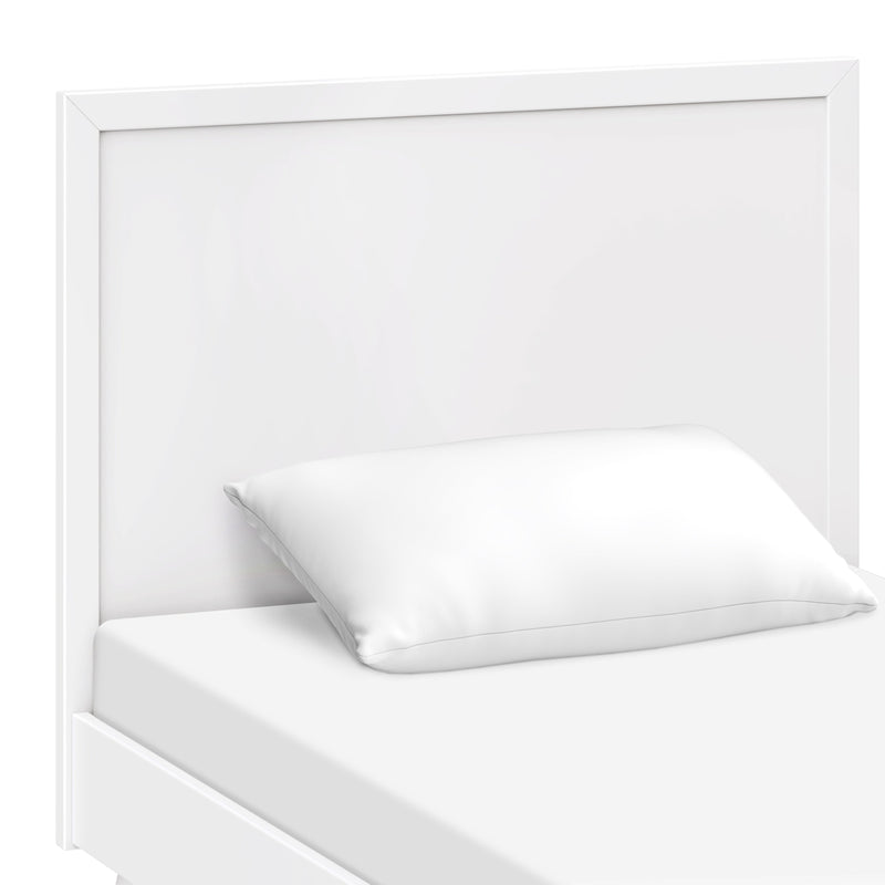M15969W,Palma Twin Bed in White