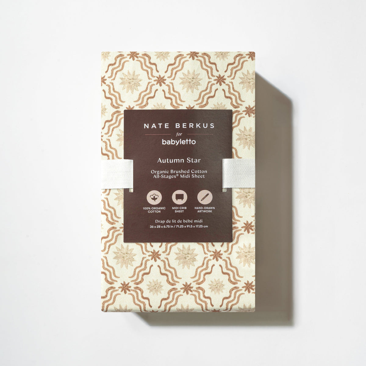 T34333ASR,Nate Berkus x Babyletto All-Stages Midi Sheet in Autumn Star