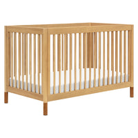 M12901HYVTL,Gelato 4-in-1 Convertible Crib w/Toddler Bed Kit in Honey/Vegan Tan Leather Feet