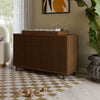 M29816NL,Pogo Tambour Assembled Dresser in Natural Walnut