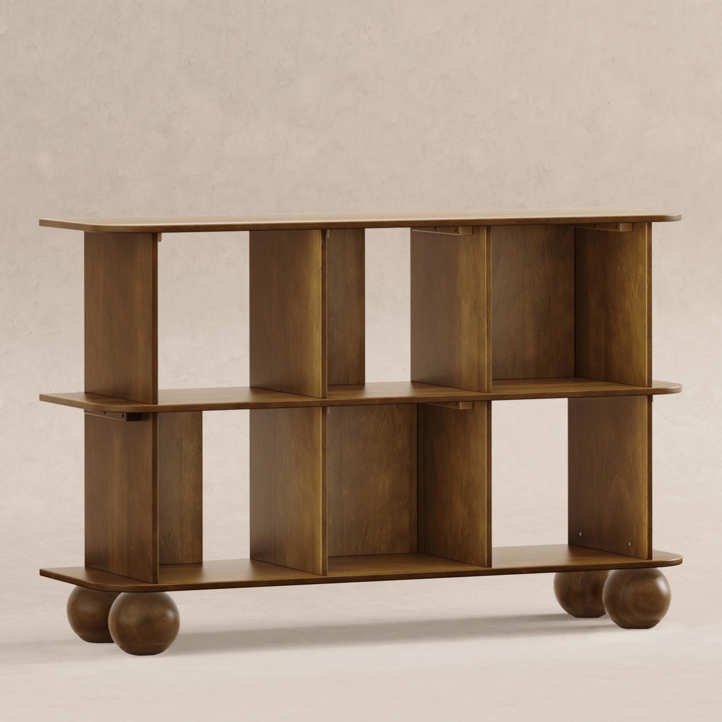 M31811NL,Crosby Open Bookcase in Natural Walnut