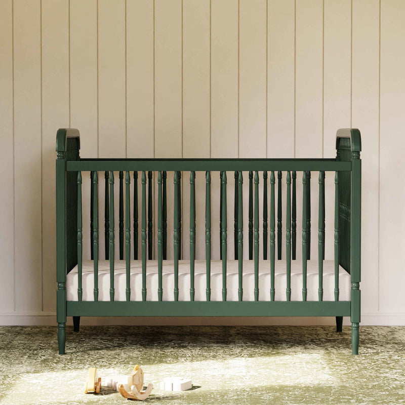 M7101FRGR,Liberty 3-in-1 Convertible Spindle Crib w/Toddler Bed Conversion Kit in Forest Green