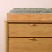 T29737MCA,Matcha Quilted Muslin Changing Pad Cover in GOTS Certified Organic Cotton