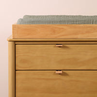 T29737MCA,Matcha Quilted Muslin Changing Pad Cover in GOTS Certified Organic Cotton