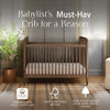 M7101NL,Liberty 3-in-1 Convertible Spindle Crib w/Toddler Bed Conversion Kit in Natural Walnut