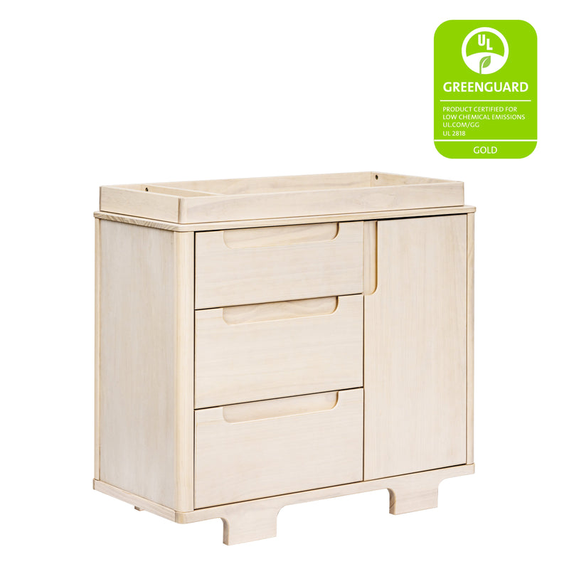 M23423NX,Yuzu 3-Drawer Changer Dresser in Washed Natural