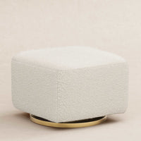Kiwi Gliding Ottoman in Boucle