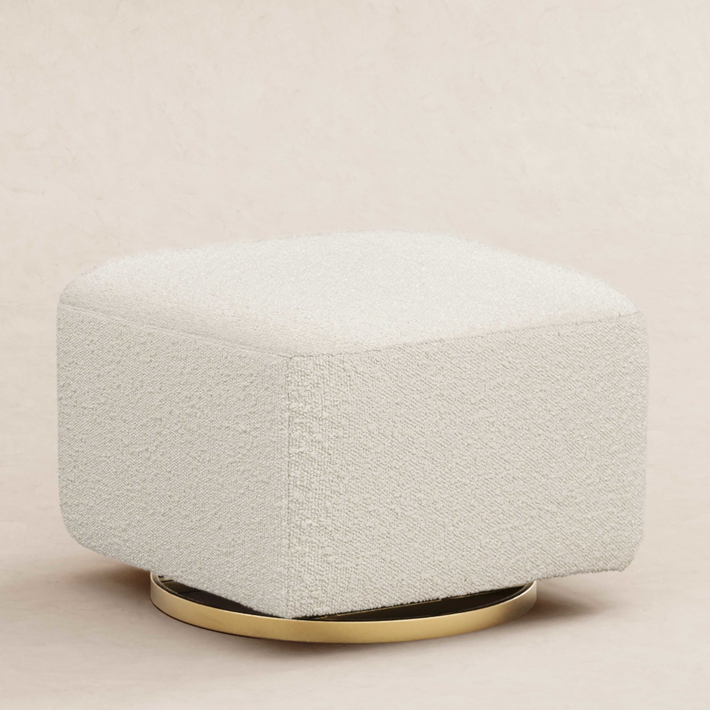 Kiwi Gliding Ottoman in Boucle
