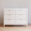 M26716RW,Brimsley Tambour 6-Drawer Assembled Dresser in Warm White