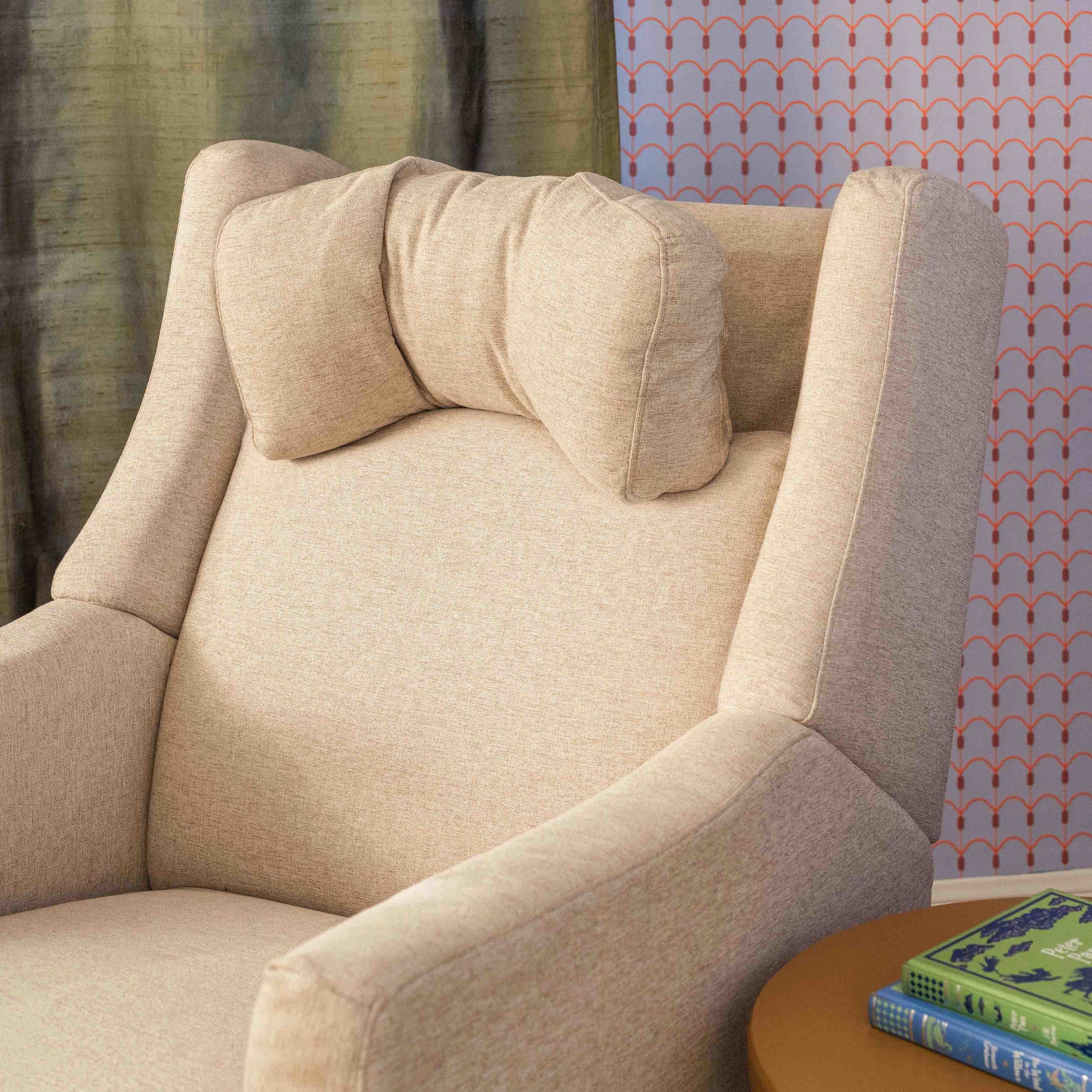 M11283PBEW,Kiwi Deluxe Power Glider Recliner w/Heat&Massage in Performance Beach Eco-Weave