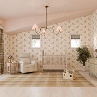 M17182TGH,Willa Pro Power Glider Recliner w/ Power Lumbar in Tan Gingham