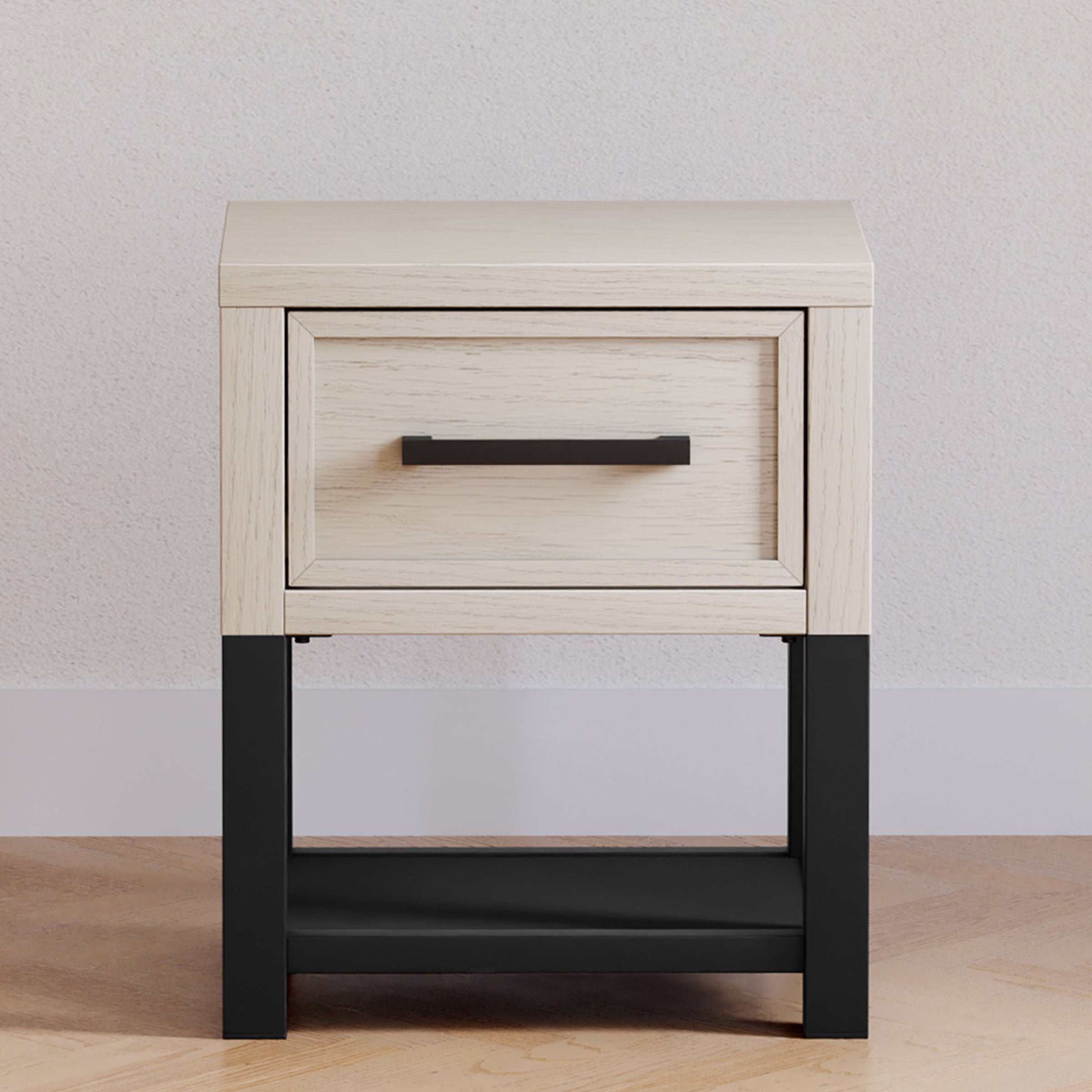 B25860WDF,Newbern Nightstand  Assembled in White Driftwood