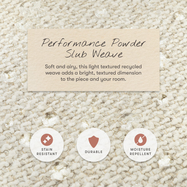 M34288PSWTB,Nate Berkus x Babyletto Westham Power Recliner in Performance Powder Slub Weave w/Toffee Base