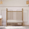 M15598VG,Abigail 3-in-1 Convertible Mini Crib in Vintage Gold