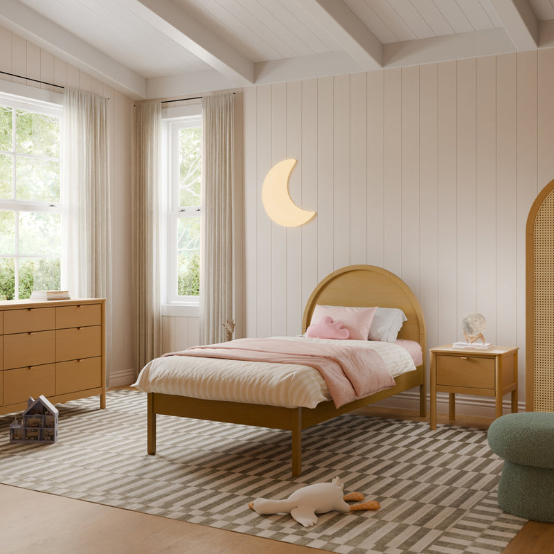 M25969HY,Bondi Twin Bed in Honey