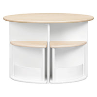 M31720WNX,Nessa Nesting Play Table in White and Washed Natural