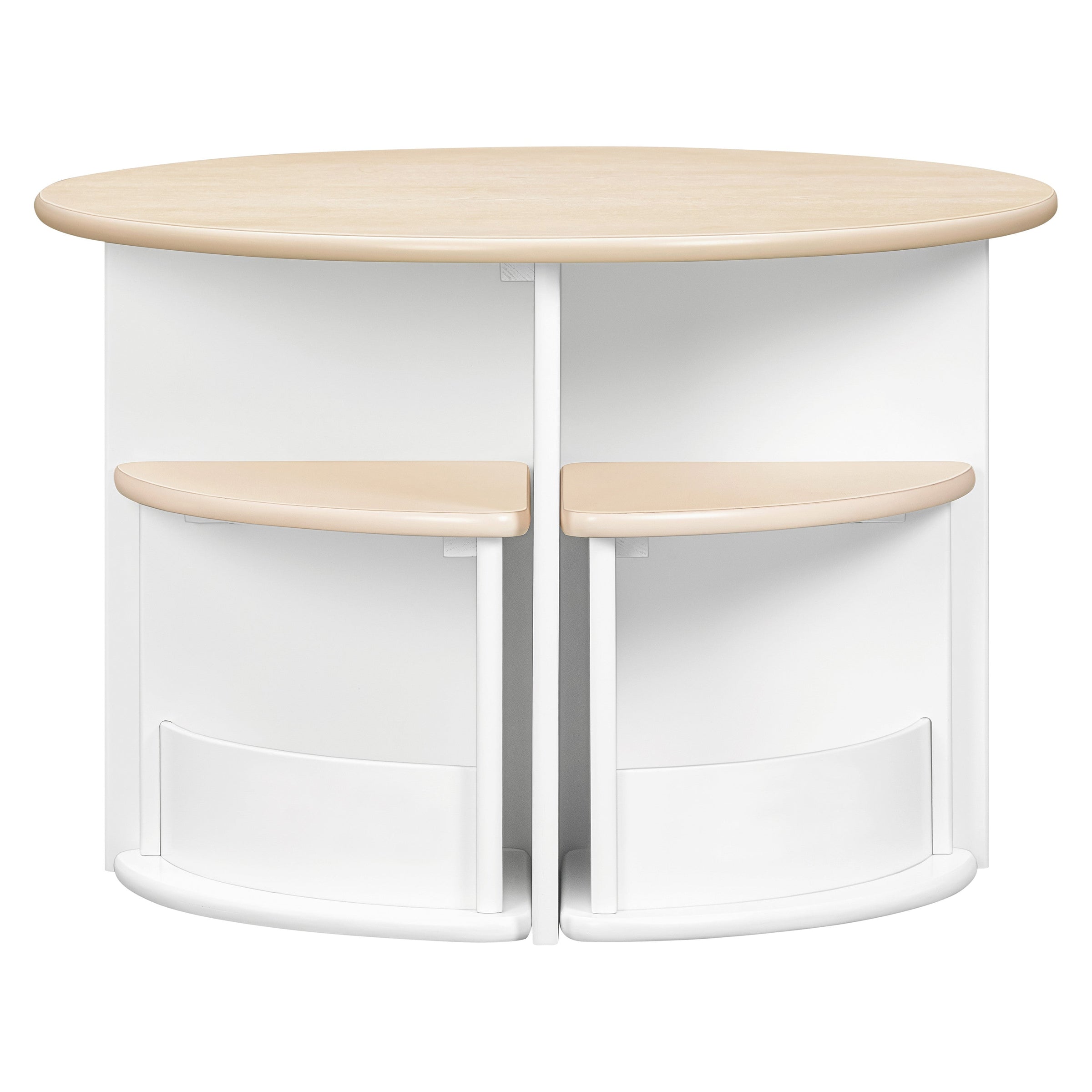 M31720WNX,Nessa Nesting Play Table in White and Washed Natural