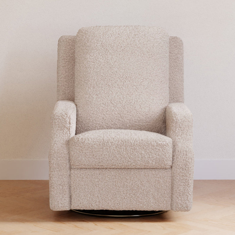 M22287EGS,Crewe Recliner and Swivel Glider in Earl Grey Shearling