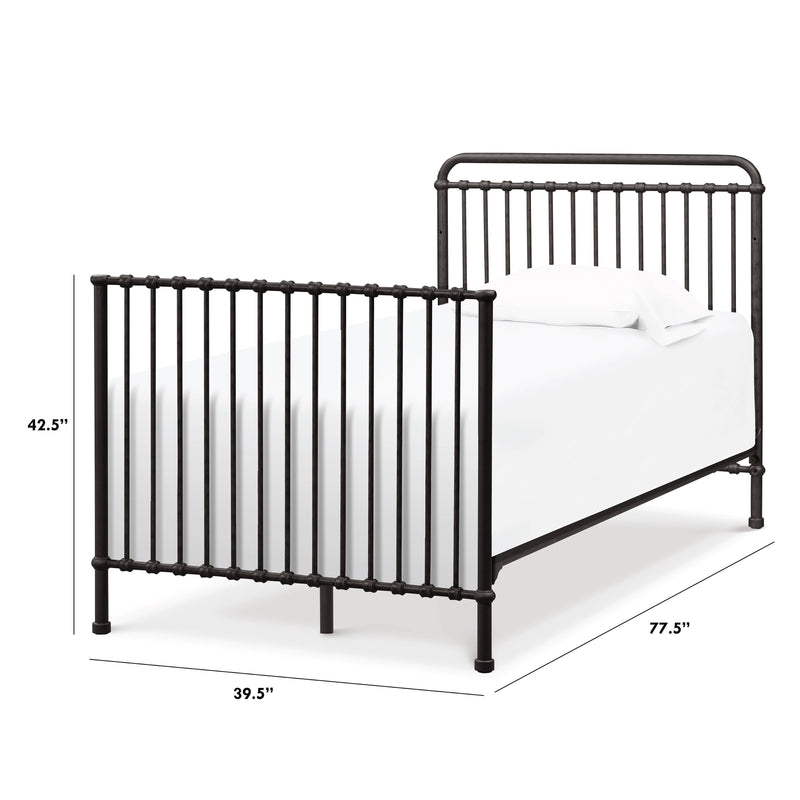 M15389UR,Twin Size Conversion Kit for Winston Mini Crib in Vintage Iron