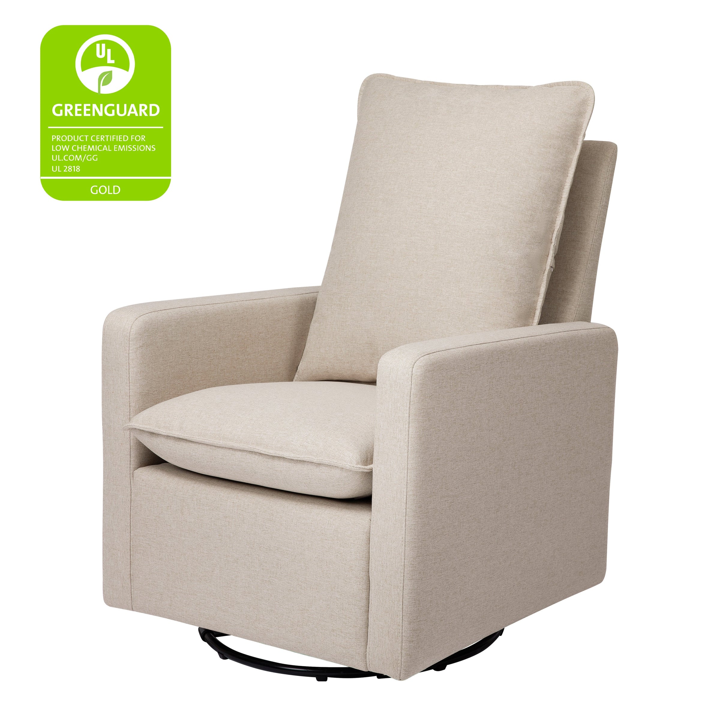 M20987PBEW,Cali Pillowback Swivel Glider in Performance Beach Eco-Weave