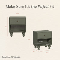 M33360AE,Nate Berkus x Babyletto Astre Nightstand in Archival Elm