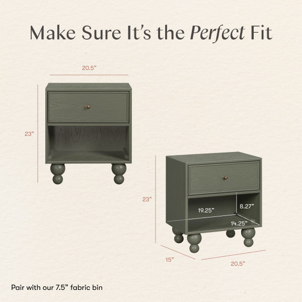 M33360AE,Nate Berkus x Babyletto Astre Nightstand in Archival Elm