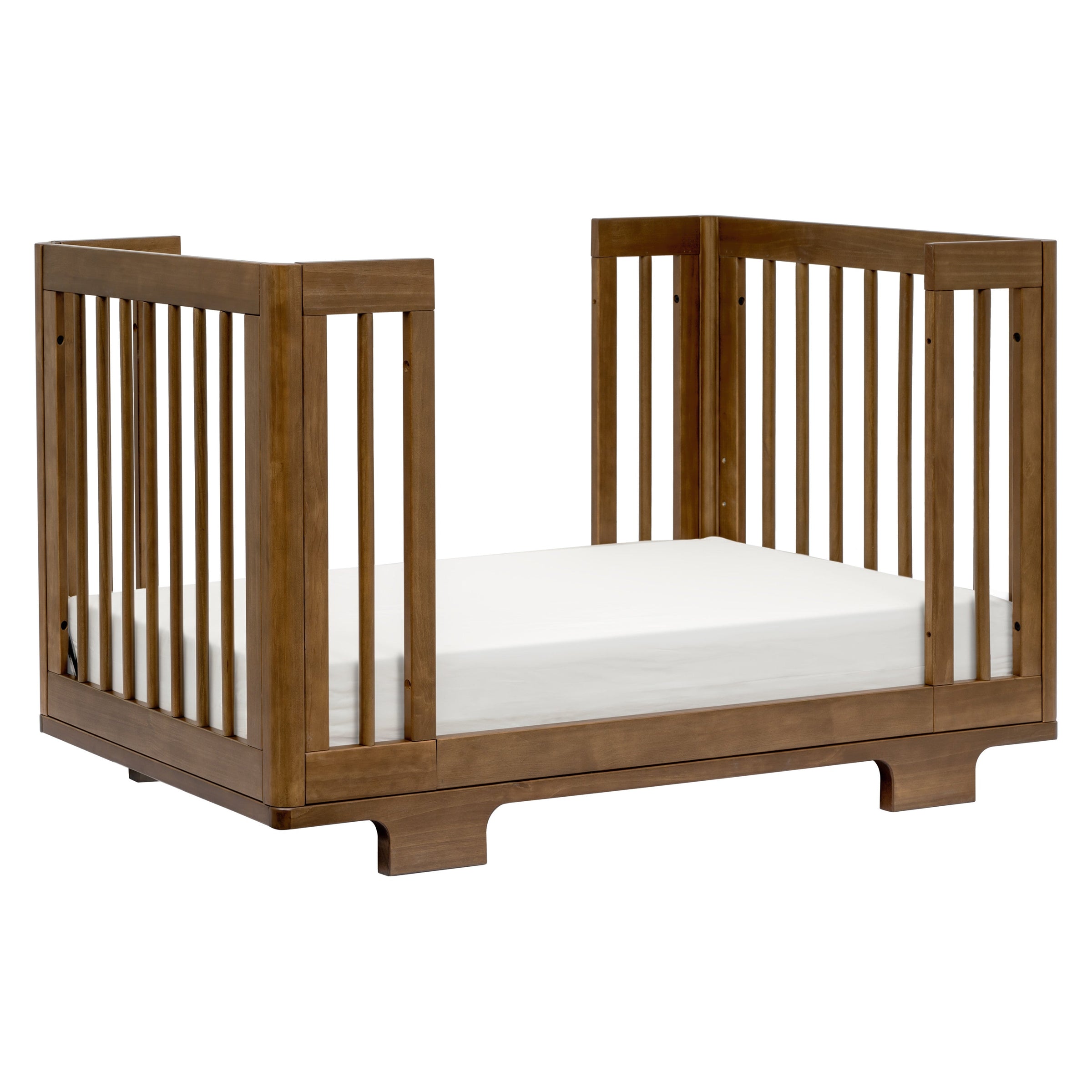 M23401NL,Yuzu 8-in-1 Convertible Crib w/All-Stages Conversion Kits in Natural Walnut