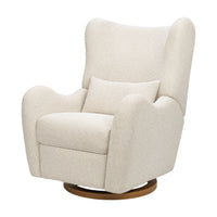 M34288PSWTB,Nate Berkus x Babyletto Westham Power Recliner in Performance Powder Slub Weave w/Toffee Base