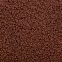 M31585RT,Mini Mushroom Pouf in Rouge Teddy Loop