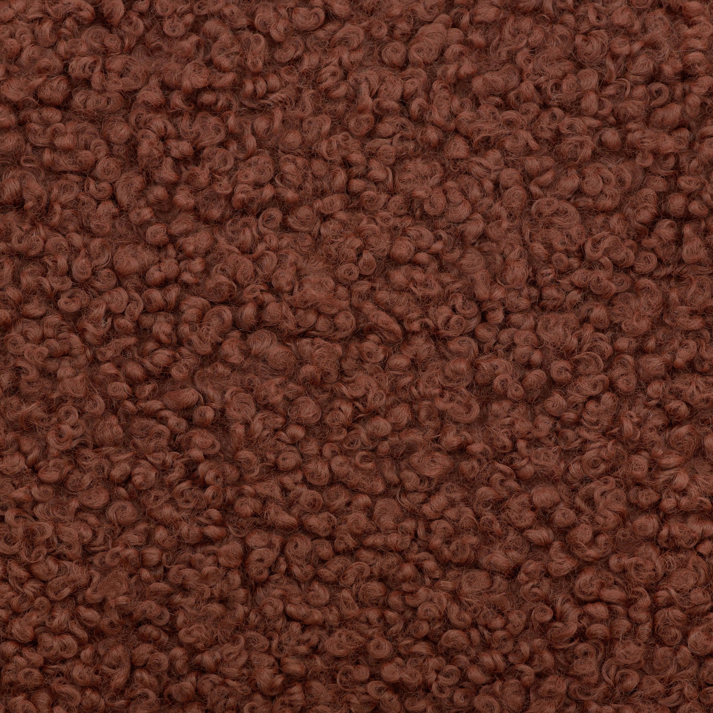 M31585RT,Mini Mushroom Pouf in Rouge Teddy Loop