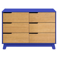 M4216CBTHY,Hudson 6-Drawer Double Dresser  Assembled in Cobalt and Honey