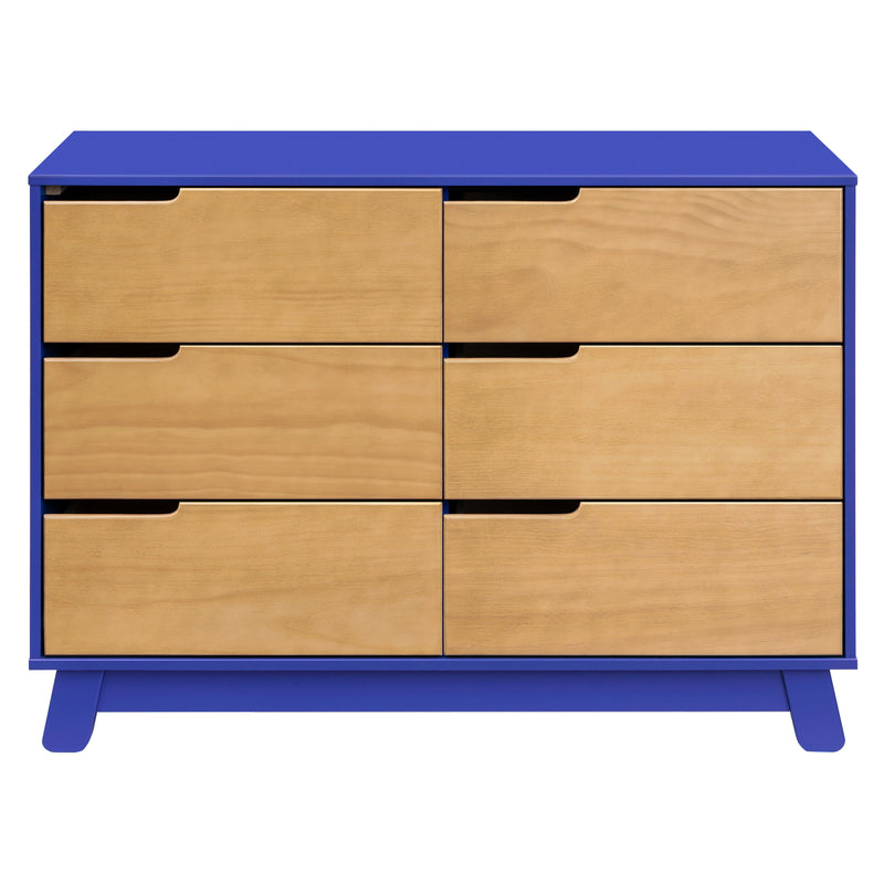 M4216CBTHY,Hudson 6-Drawer Double Dresser  Assembled in Cobalt and Honey