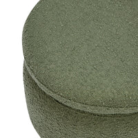 M22985OB,Enoki Storage Ottoman in Olive Boucle