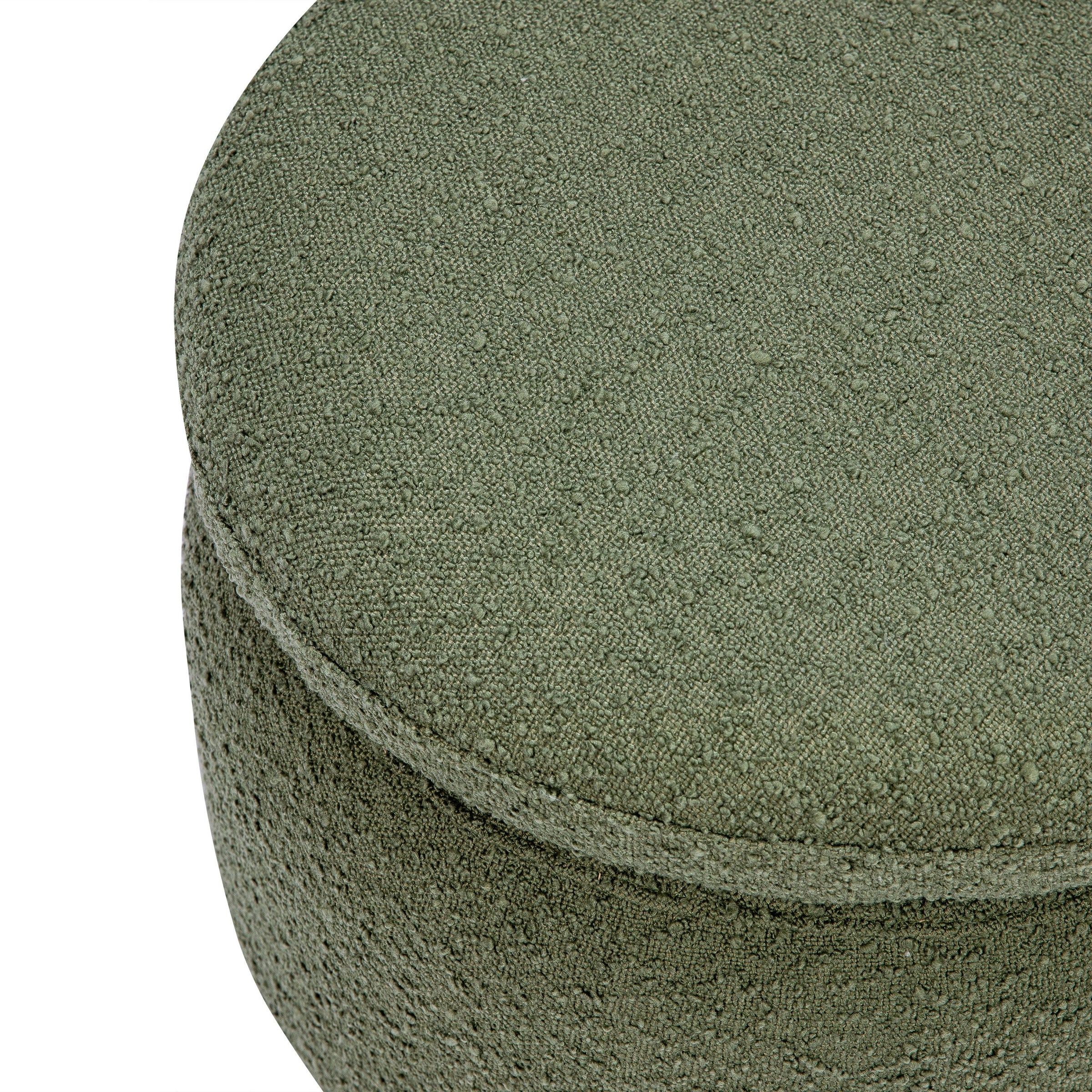 M22985OB,Enoki Storage Ottoman in Olive Boucle