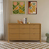 M25928HY,Bondi 9-Drawer Assembled Dresser in Honey