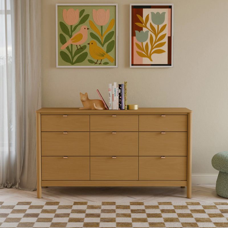M25928HY,Bondi 9-Drawer Assembled Dresser in Honey