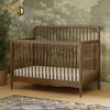M7141NL,Liberty 4-in-1 Convertible Spindle Crib in Natural Walnut