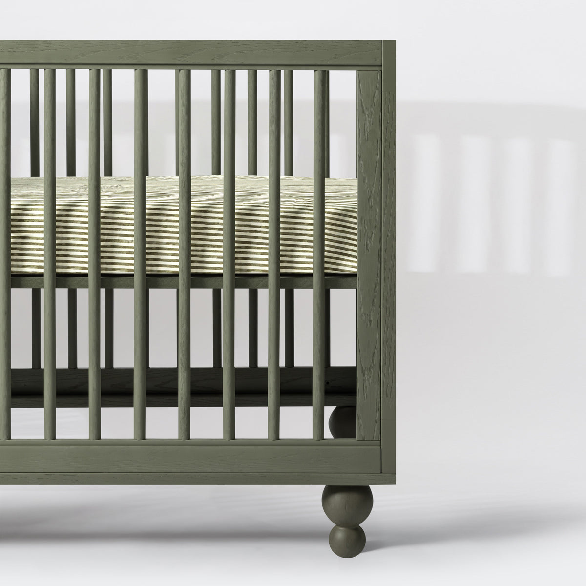 T34333JS,Nate Berkus x Babyletto All-Stages Midi Sheet in Juniper Stripe