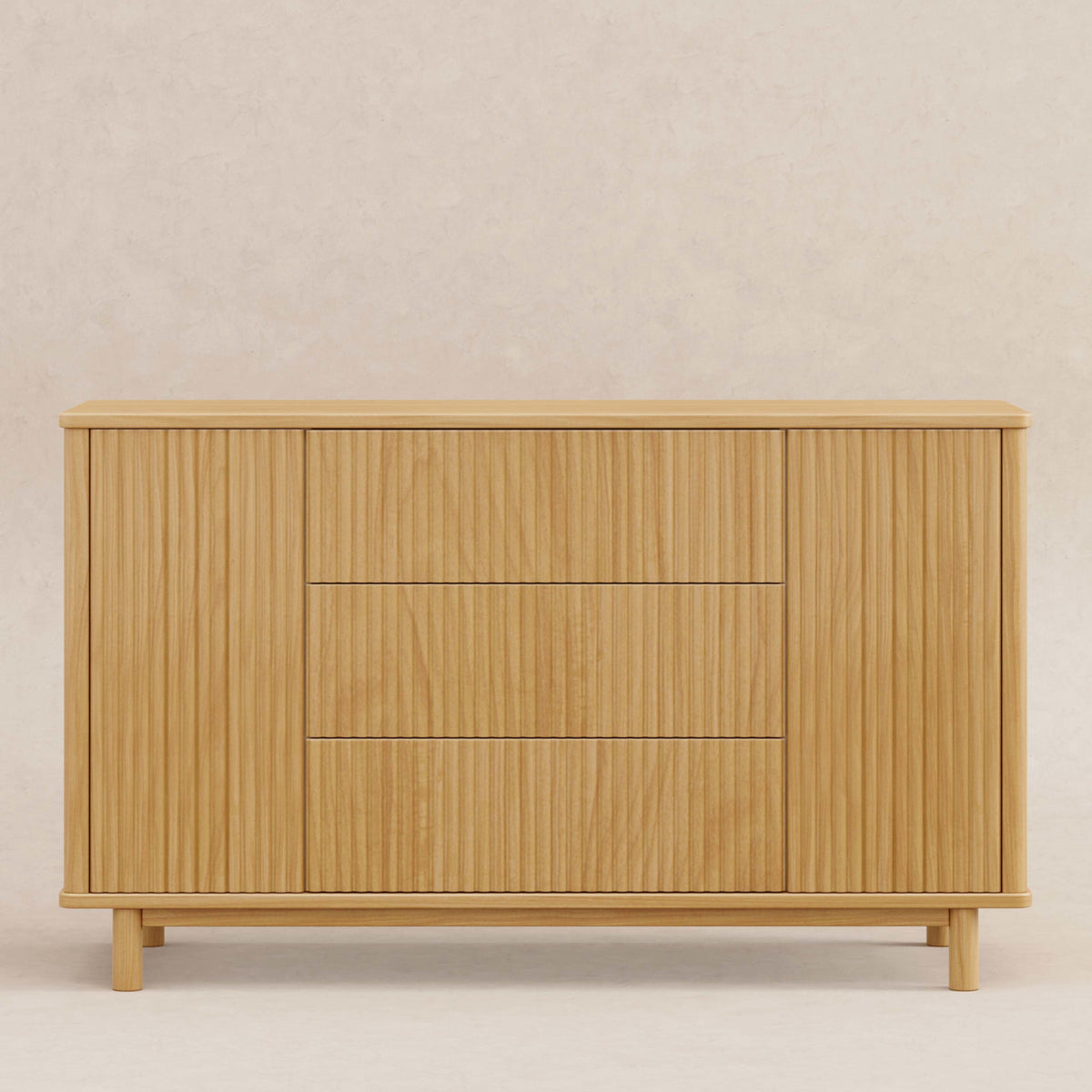 M29816HY,Pogo Tambour Assembled Dresser in Honey