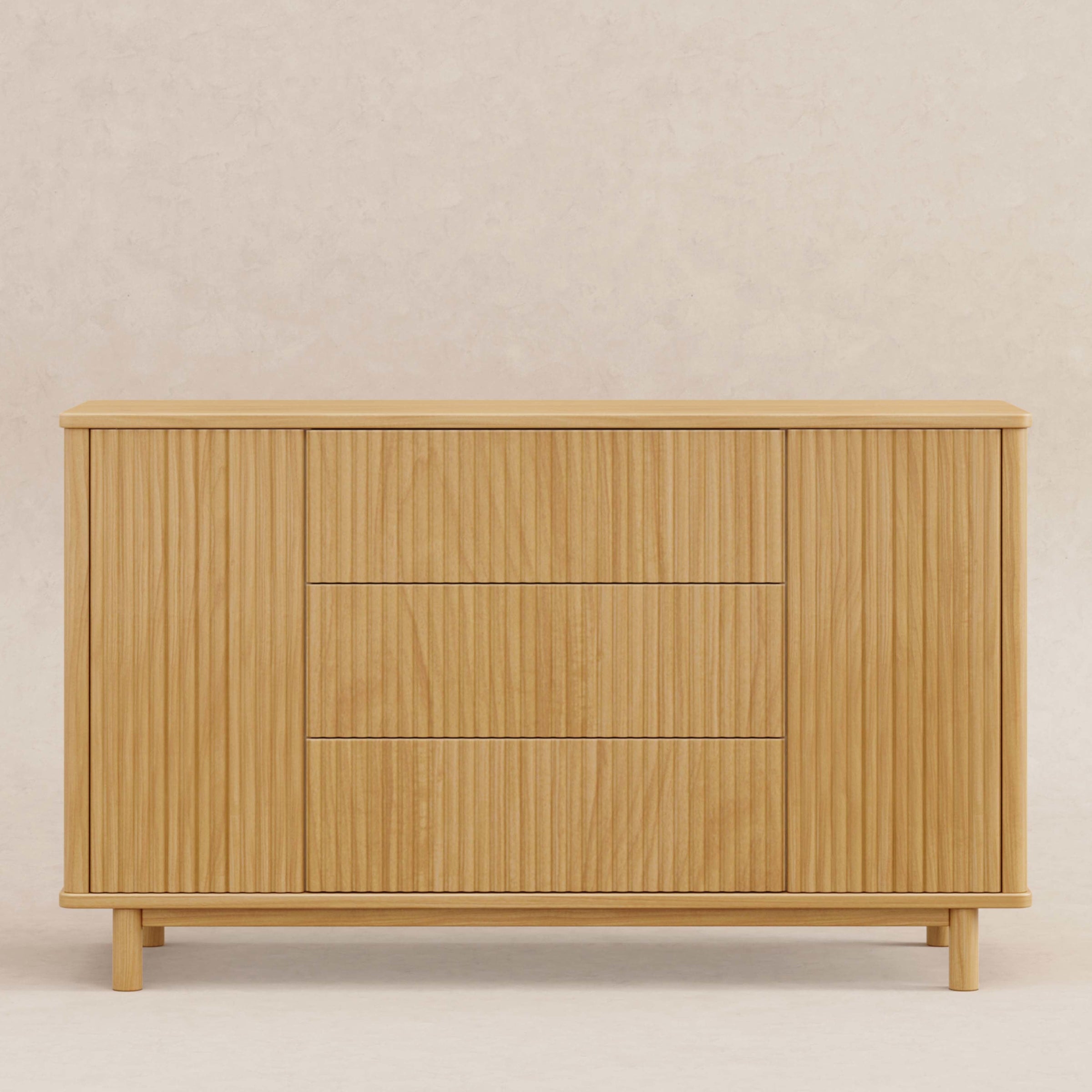M29816HY,Pogo Tambour Assembled Dresser in Honey
