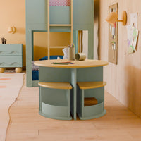 M31720LSHY,Nessa Nesting Play Table in Light Sage and Honey