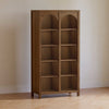 M24814NL,Eloise Bookcase  Assembled in Natural Walnut