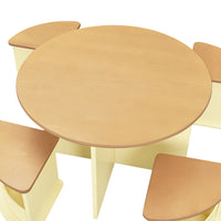 M31720PYHY,Nessa Nesting Play Table in Pale Yellow and Honey