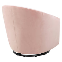 M5887BPV,Madison Swivel Glider in Blush Pink Velvet